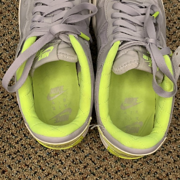 Nike Air Force 1 Shadow Atmosphere Grey and Lime‎ Green Women's Size 9.5 - Picture 7 of 9